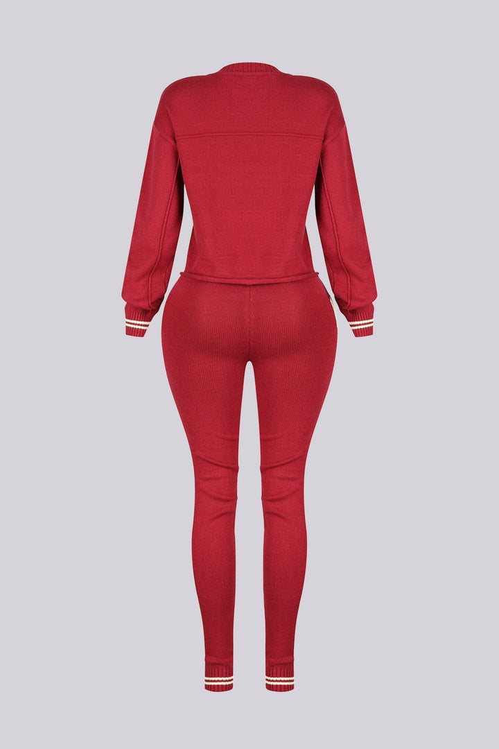 Zarah Knit 06 Graphic Top &amp; Leggings SET