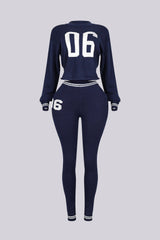 Zarah Knit 06 Graphic Top &amp; Leggings SET