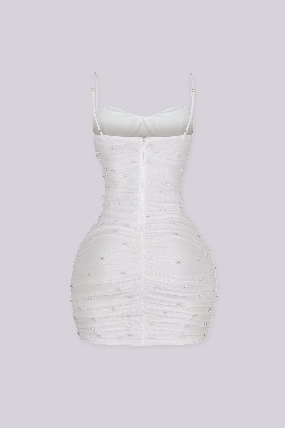 Celebrate Pearl Mesh Mini Dress