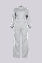 Chill Motion Striped Jacket &amp; Pants SET