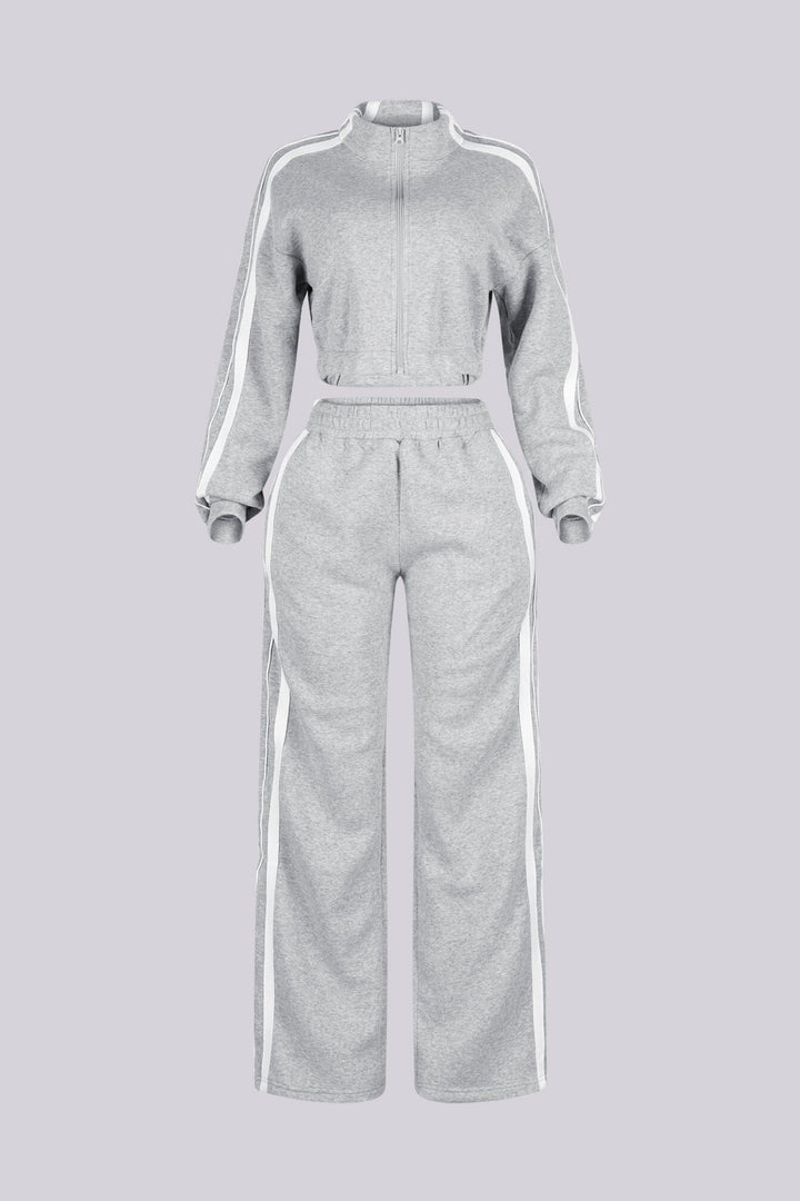 Chill Motion Striped Jacket &amp; Pants SET