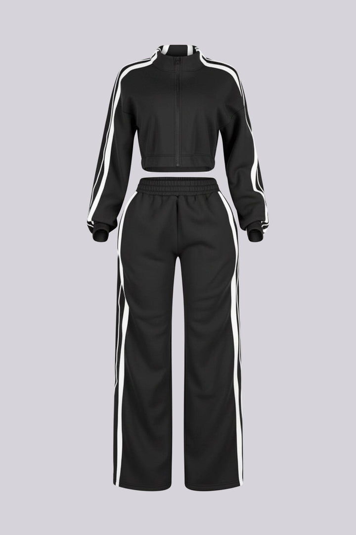 Chill Motion Striped Jacket &amp; Pants SET