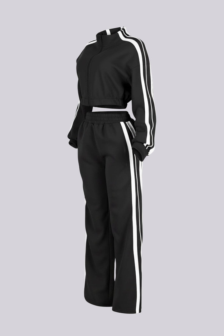 Chill Motion Striped Jacket &amp; Pants SET
