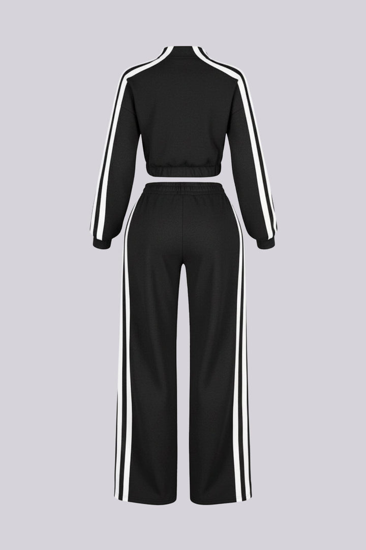 Chill Motion Striped Jacket &amp; Pants SET