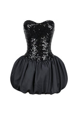 Tayler Tube Sequin Bubble Mini Dress