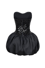 Tayler Tube Sequin Bubble Mini Dress