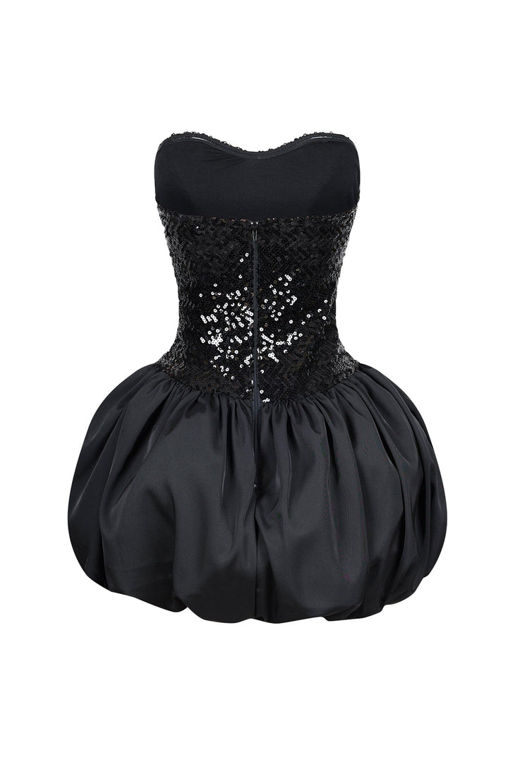 Tayler Tube Sequin Bubble Mini Dress