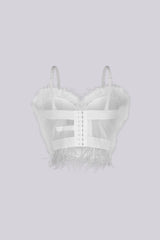 Flattering Faux Fur Bustier Top