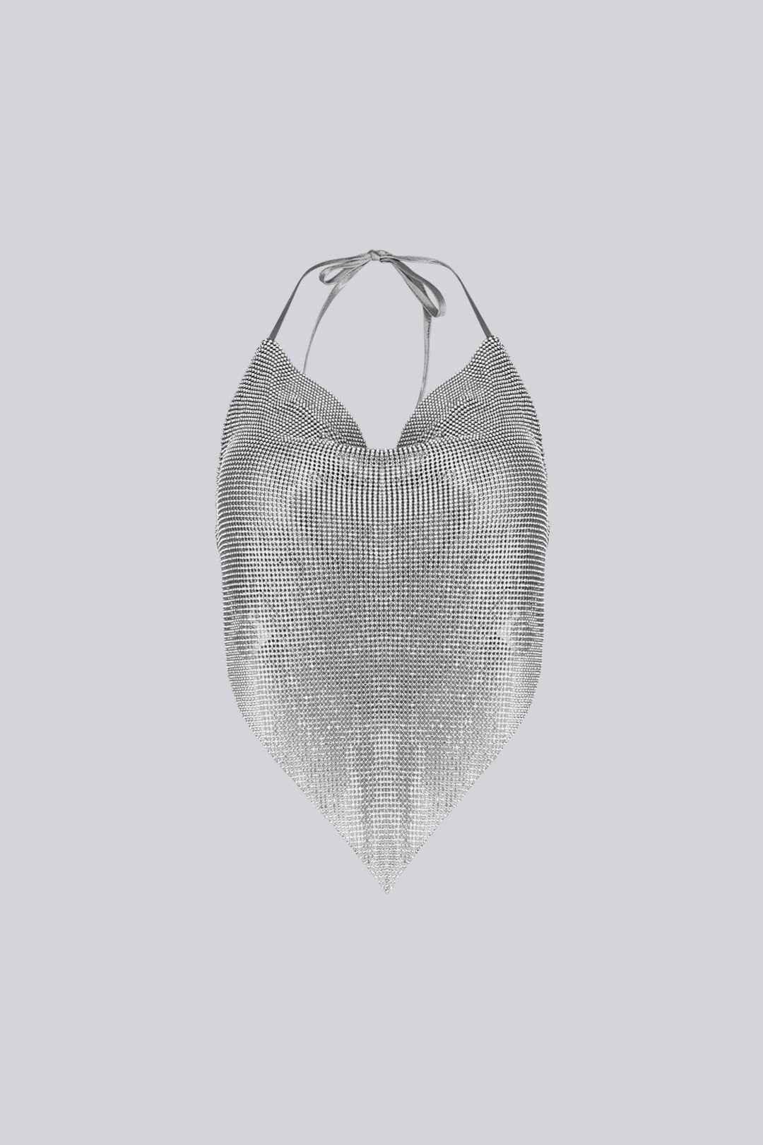Hyperglow Metal Mesh Rhinestone Top