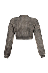 Sammy Cable Knit Airbrushed Cardigan