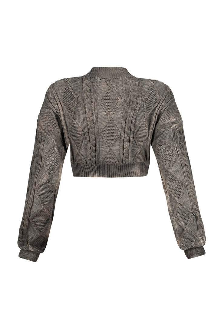 Sammy Cable Knit Airbrushed Cardigan