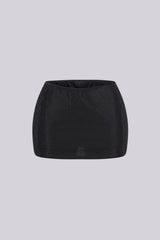 Glixie Rhinestone High Waist Mini Skirt
