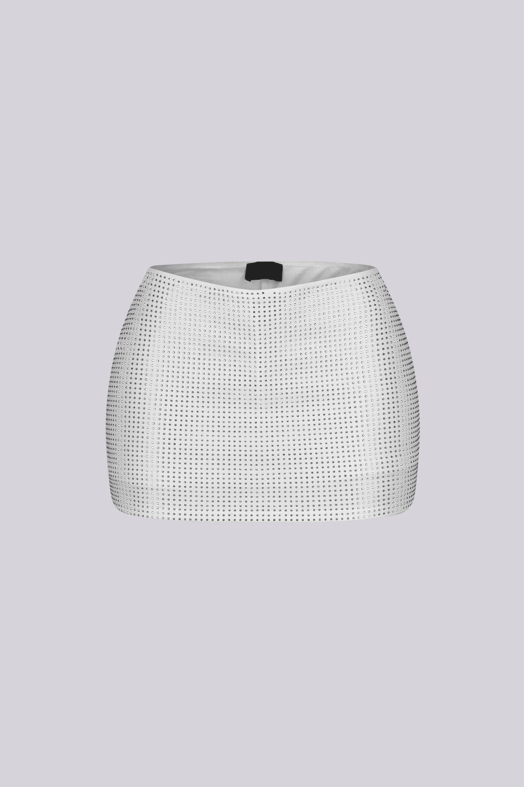 Glixie Rhinestone High Waist Mini Skirt