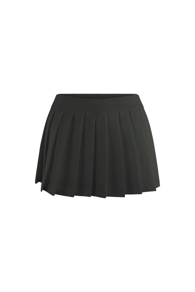Uptown Girl Pleated Tennis Skirt SKIRT EDGE Small Black 
