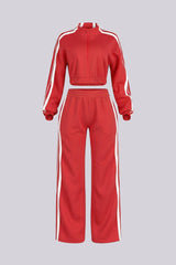 Chill Motion Striped Jacket &amp; Pants SET