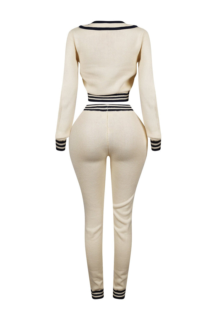Sandie Graphic Knit Top &amp; Leggings SET