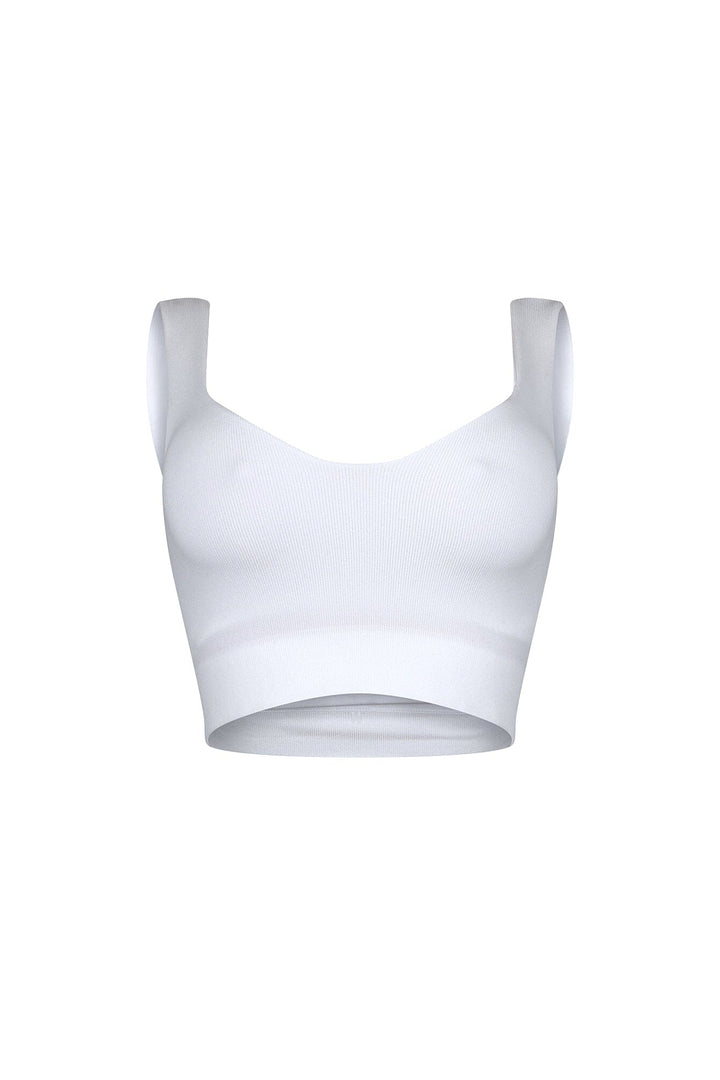 Larisa Seamless Heart Neck Sleeveless Top