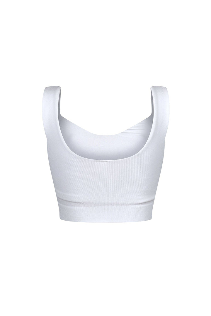 Larisa Seamless Heart Neck Sleeveless Top