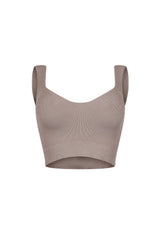 Larisa Seamless Heart Neck Sleeveless Top