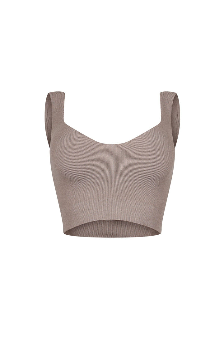 Larisa Seamless Heart Neck Sleeveless Top