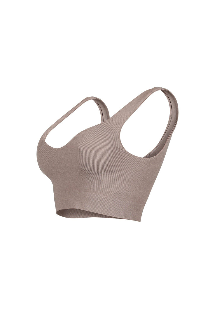 Larisa Seamless Heart Neck Sleeveless Top