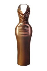 Kendall Front &amp; Back Cowl Drop Maxi Dress
