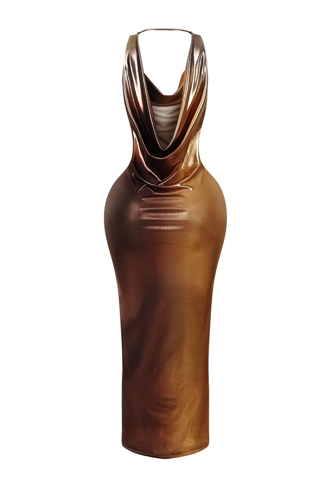 Kendall Front &amp; Back Cowl Drop Maxi Dress