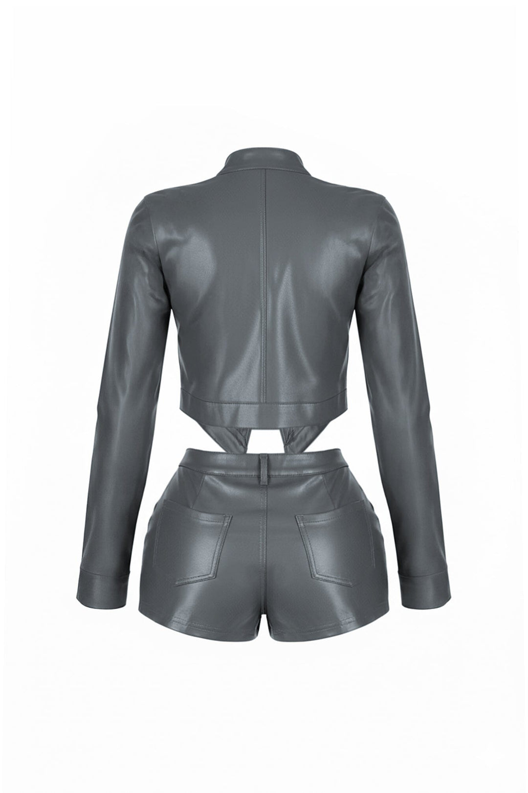 Dominance Duo PU Jacket &amp; Shorts SET