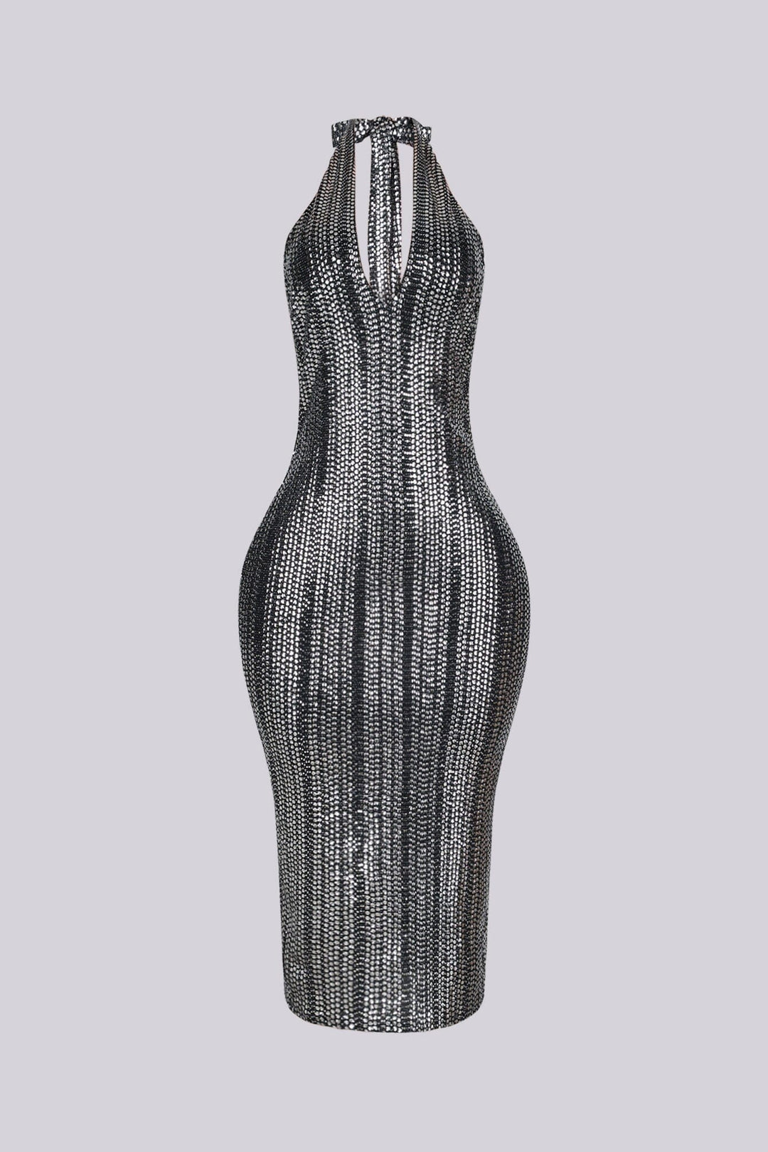 Spotlight Stealer Rhinestone Midi Dress