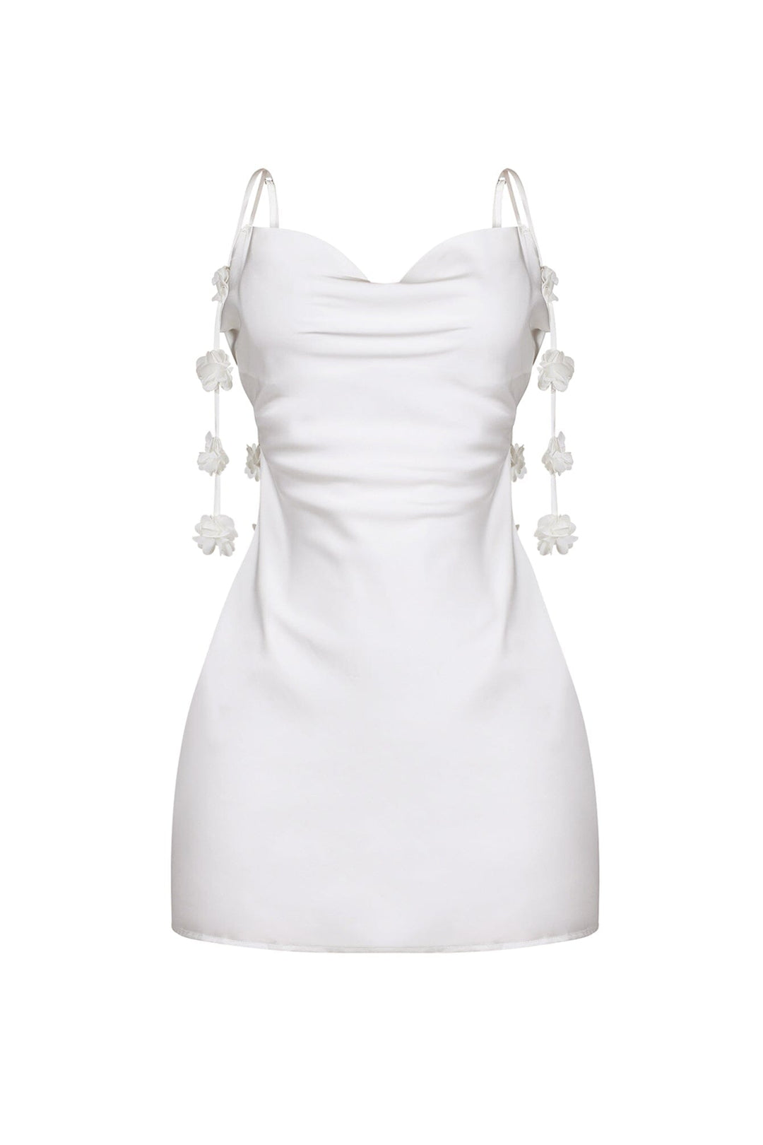 Fernanda Satin Floral String Mini Dress