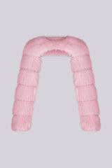 Polar Halo Faux Fur Bolero Jacket