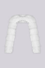 Polar Halo Faux Fur Bolero Jacket