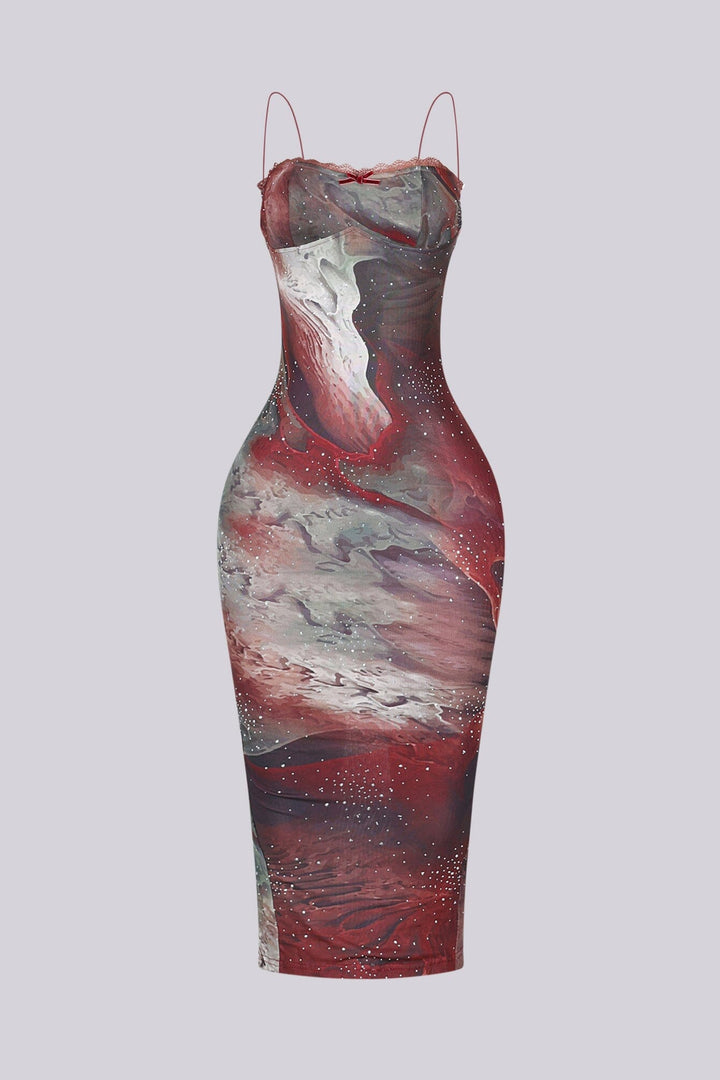 Sway In Rhinestone Midi Dress