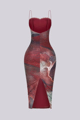 Sway In Rhinestone Midi Dress