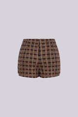 Wander Cozy Plaid Mini Skirt