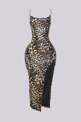 On The Wild Side Rhinestone Midi Dress