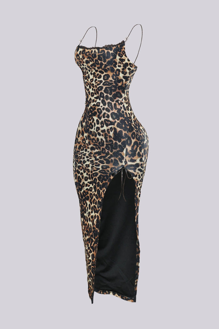On The Wild Side Rhinestone Midi Dress