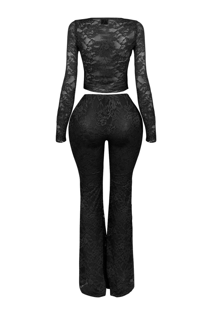 Everly Lace Top &amp; Wide Pants SET