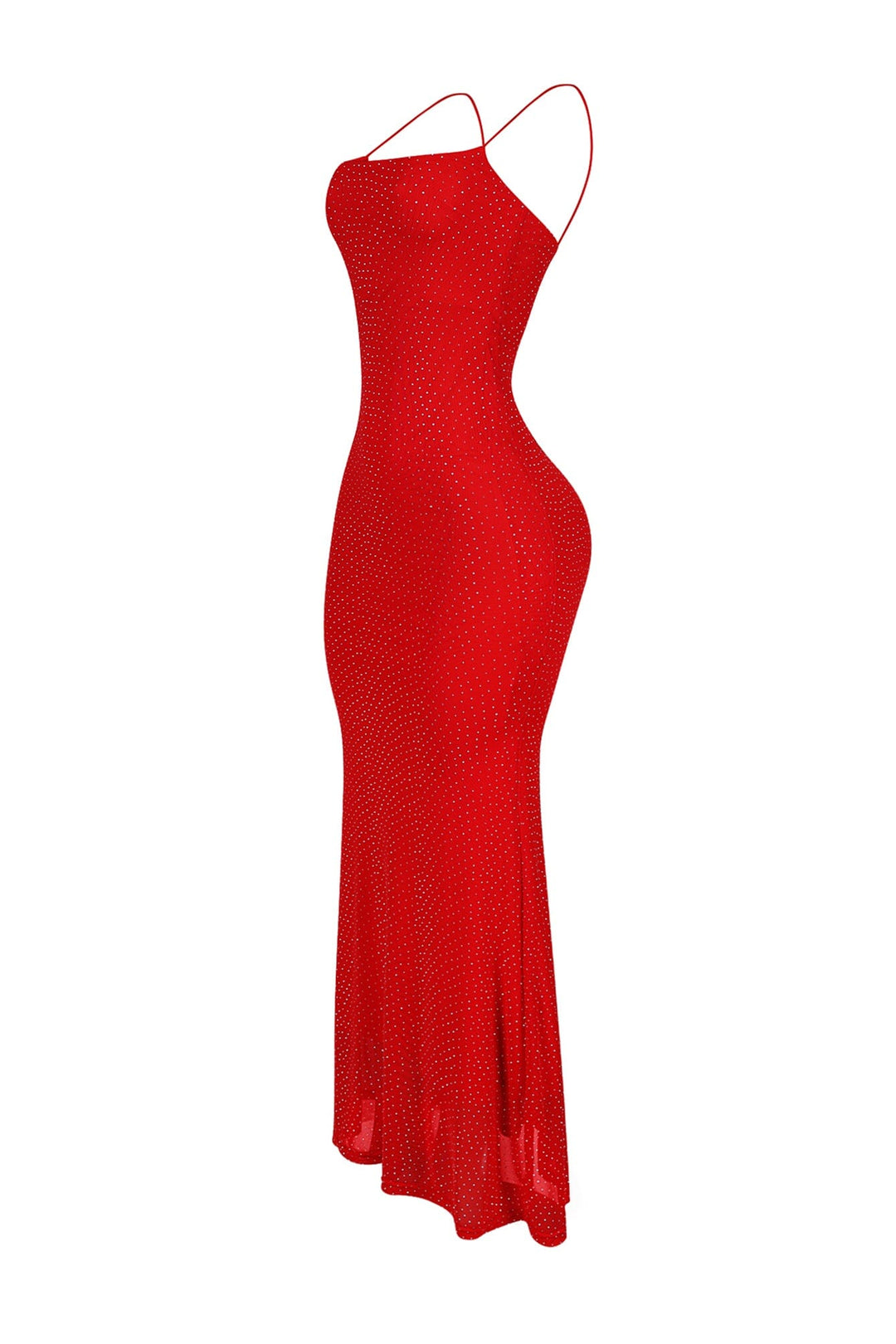 Callie Mesh Rhinestone Maxi Dress