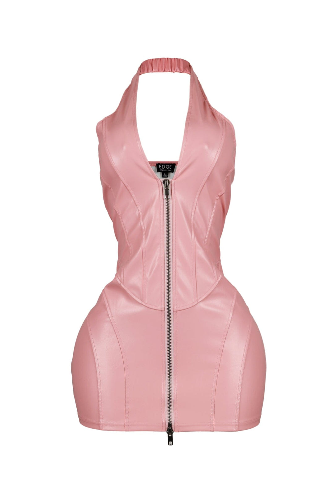 pink dress leather Stylish Setting Faux Mini in Look fabulous in our structured bodycon leather mini dress featuring a square neckline To Be Mine Faux Leather