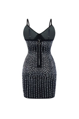 Glowing Place Rhinestone Mini Dress Dresses EDGE 
