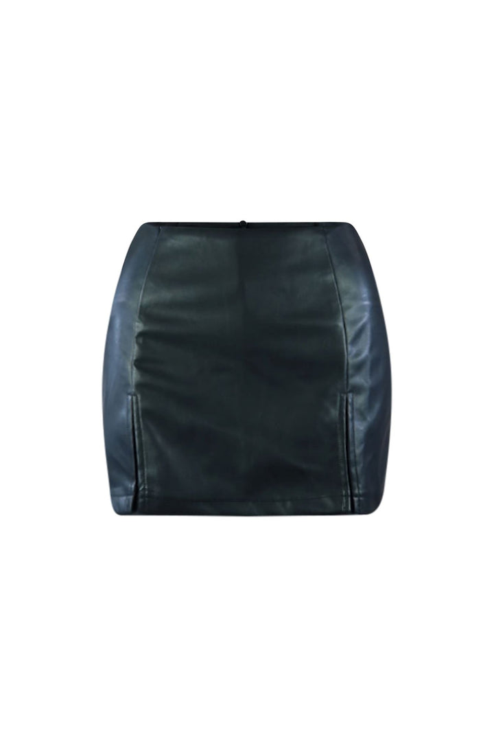 Fine Girl Vegan Leather Skort SKIRT EDGE Small Black 