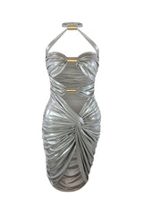 Stealing The Scene Cut Out Halter Dress