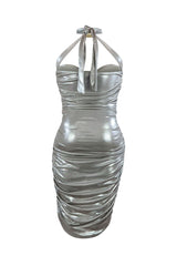 Stealing The Scene Cut Out Halter Dress