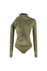 You Better Work Mock Neck Cut Out Bodysuit