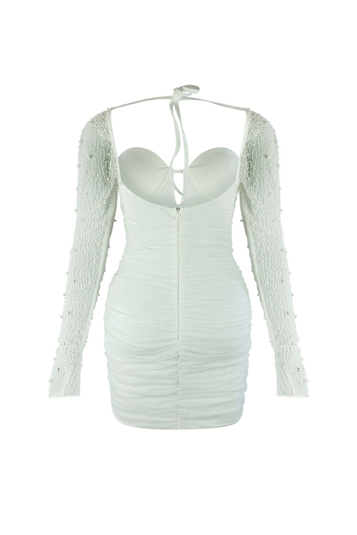 Snow Globe Mesh Pearl Dress Dress EDGE 