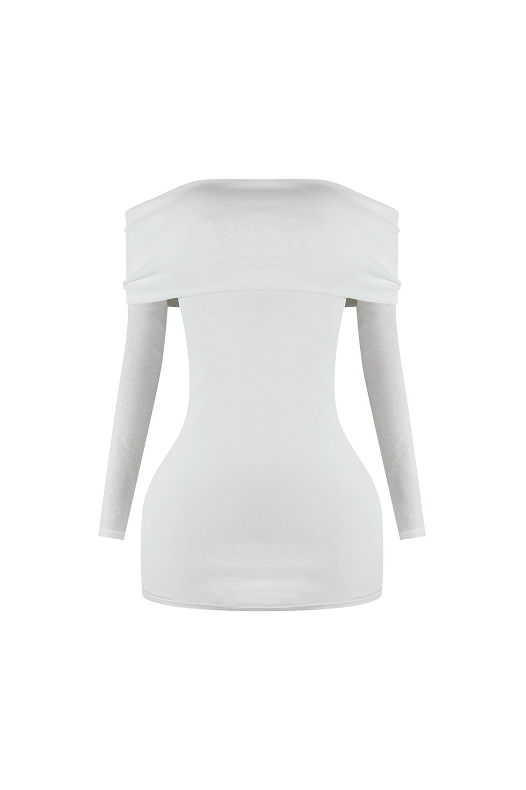 off the shoulder long sleeve white mini dress Off the Shoulder Long Sleeve Brocade Mini Dress