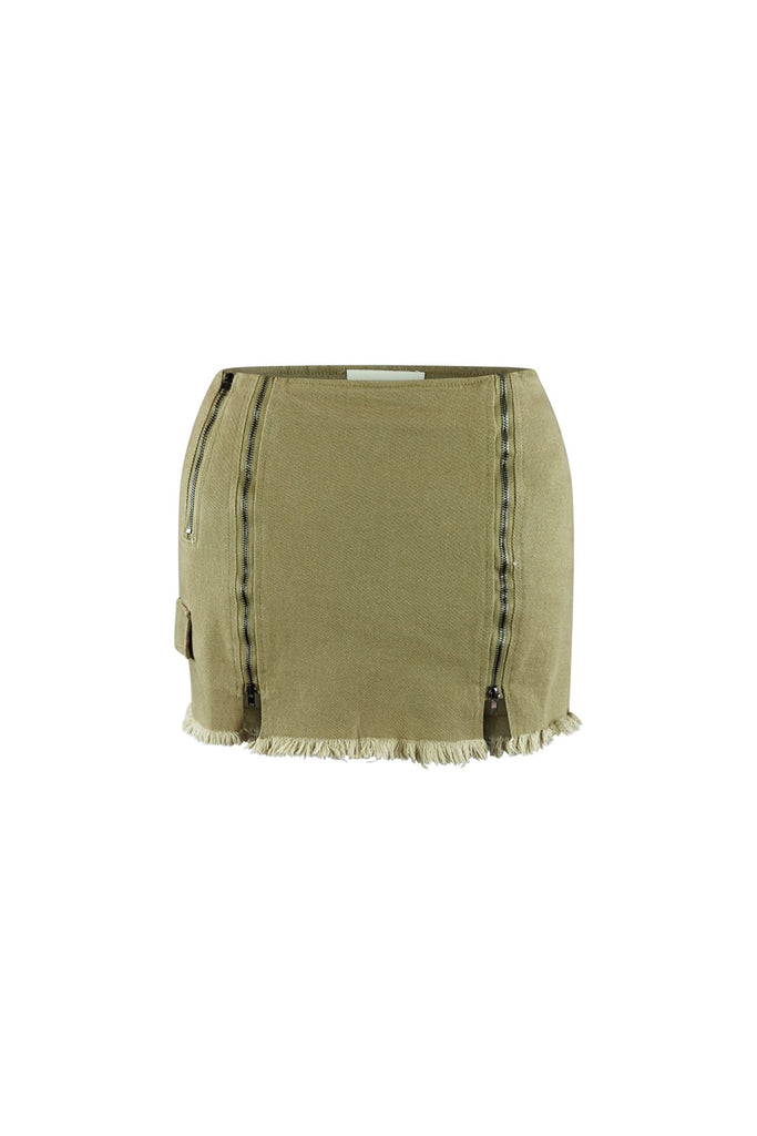 Give It A Go Mini Cargo Skirt SKIRT EDGE Small Taupe 