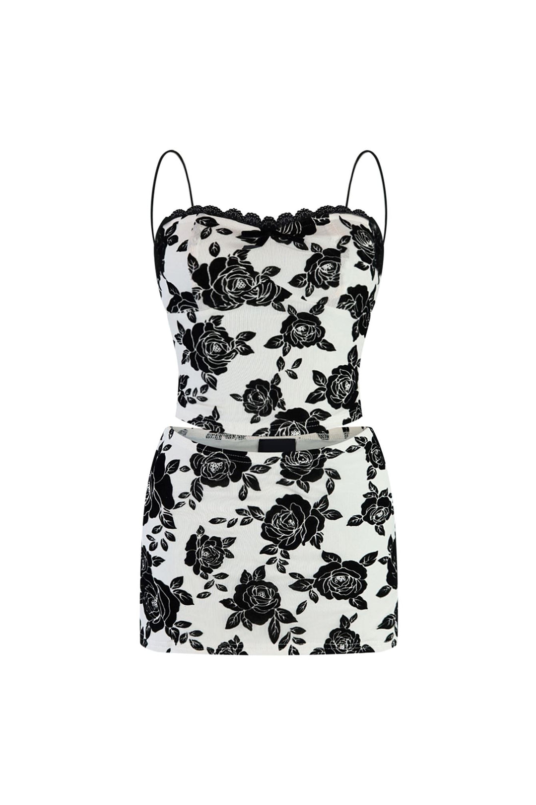 I Want You Floral Top &amp; Skirt SET