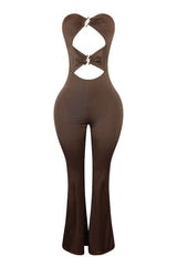 Your Last Chance Strapless Flare Jumpsuit